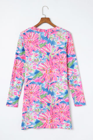 Abstract Floral Cardigan