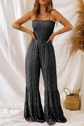 Floral Jumpsuit - Black