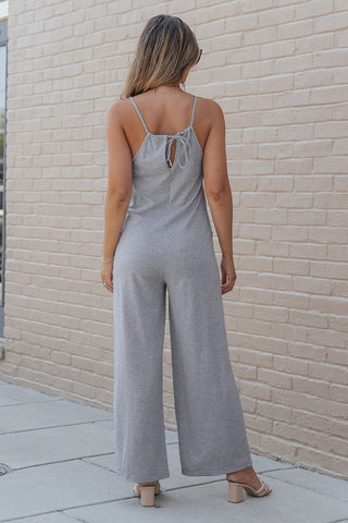 Weekend Lounging Jumpsuit - Gray