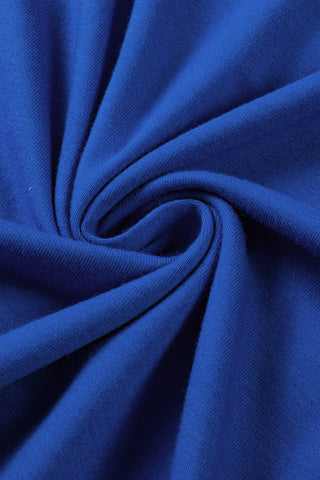 3/4 Sleeve Solid Tee - Blue