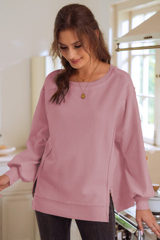 Fall Embrace Flowy Top - Pink
