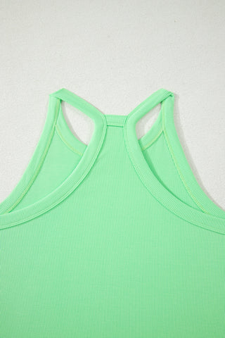 Racerback Two Piece Skort Set - Neon Green