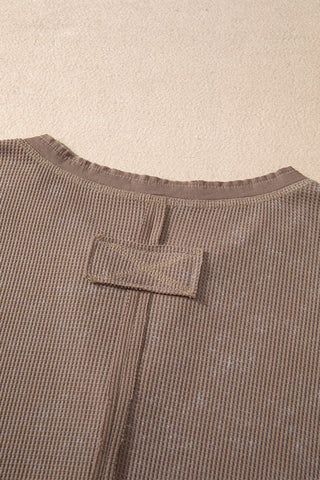 Henley Fall Top - Brown