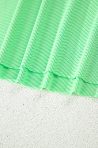 Racerback Two Piece Skort Set - Neon Green
