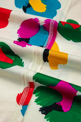 Colorful Leopard Tee Shirt - White