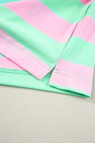 Striped Pink and Blue Top