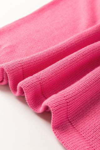 Pearl Detail Sleeveless Sweater - Pink and Orange