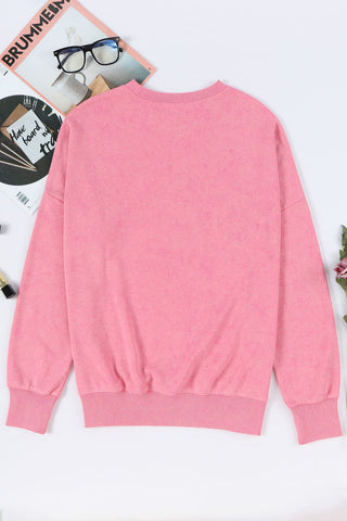 Oversized Sweatshirt - Pink