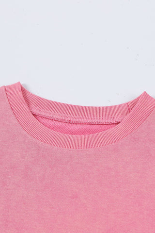 Oversized Sweatshirt - Pink