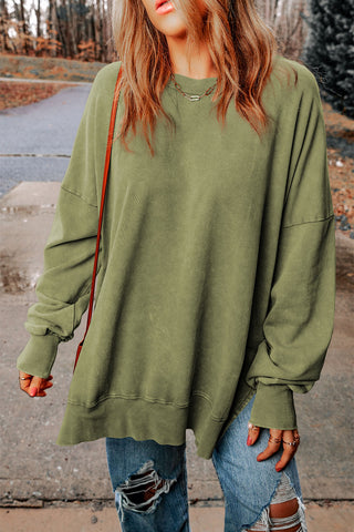 Oversized Sweatshirt -Olive