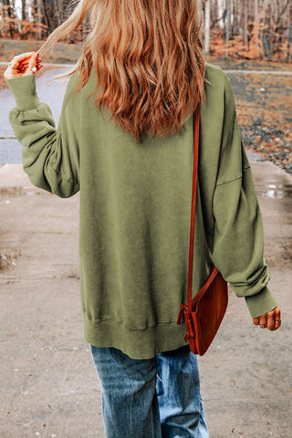 Oversized Sweatshirt -Olive