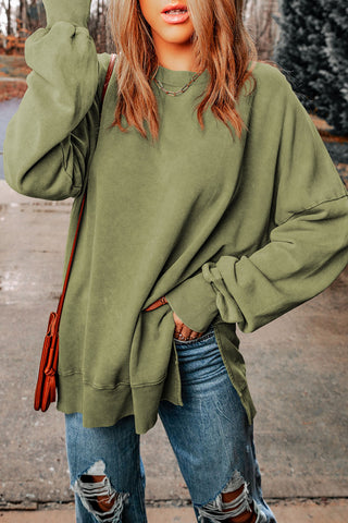 Oversized Sweatshirt -Olive