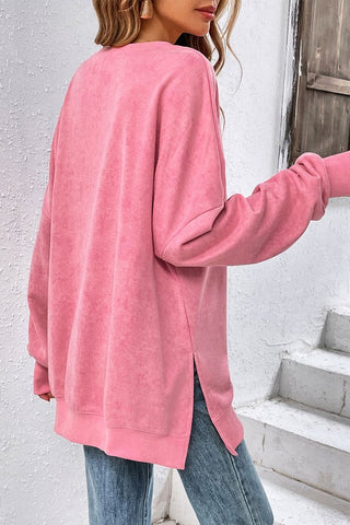 Oversized Sweatshirt - Pink