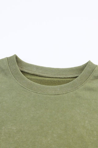 Oversized Sweatshirt -Olive