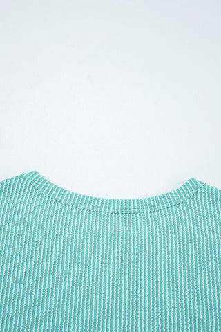 Color Block Henley Top