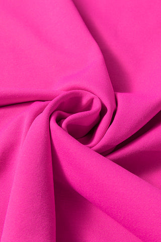 Neon Pink Dress with Collar