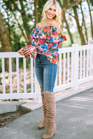 Off Shoulder Floral Top