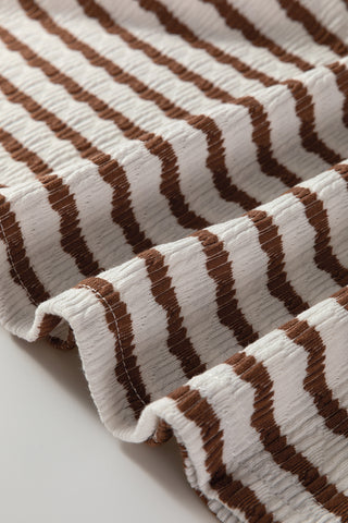 Harvest Hoodie- Brown Stripes