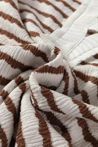 Harvest Hoodie- Brown Stripes