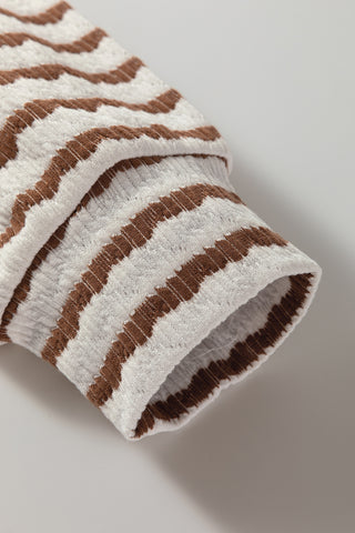 Harvest Hoodie- Brown Stripes