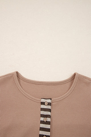 Plaid Taupe Top