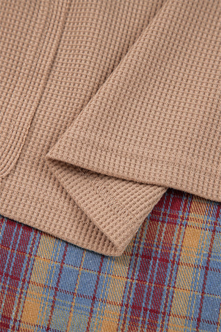 Plaid Taupe Top