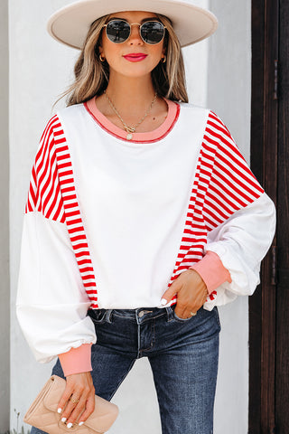 Oversized Red Sweatshirt