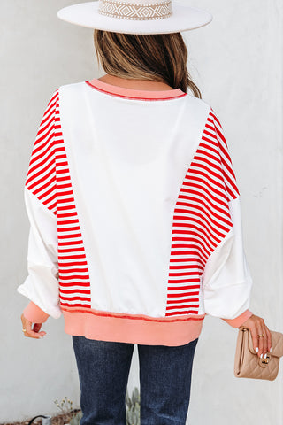 Oversized Red Sweatshirt