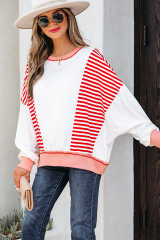 Oversized Red Sweatshirt