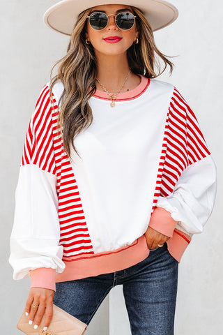 Oversized Red Sweatshirt