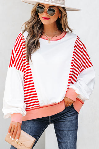 Oversized Red Sweatshirt