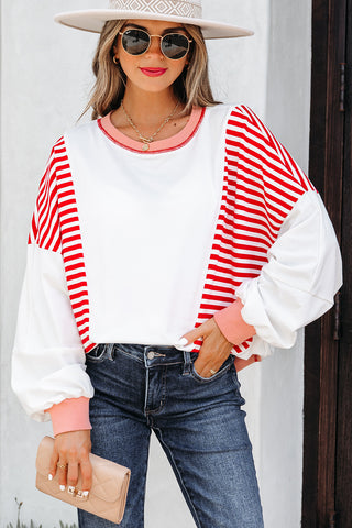Oversized Red Sweatshirt