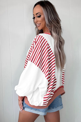 Oversized Red Sweatshirt