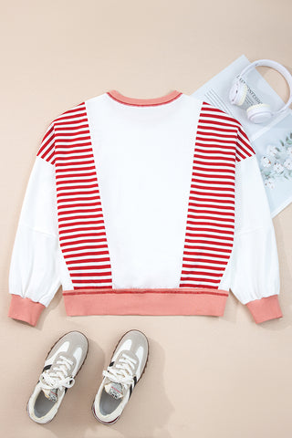 Oversized Red Sweatshirt