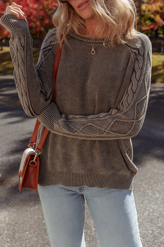 Chic Fall Brown Sweater