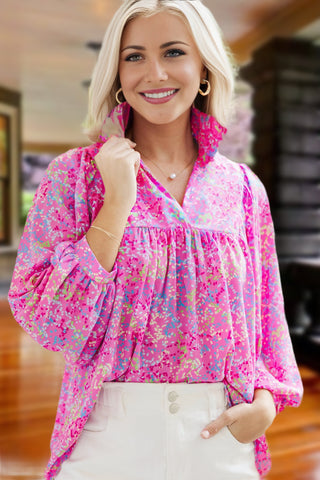 Confetti Collared Blouse