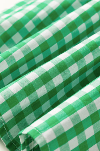 Gingham Pink and Green Top