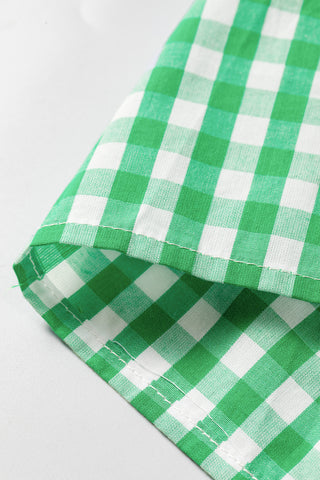 Gingham Pink and Green Top