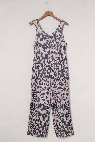 Leopard Knit Jumpsuit