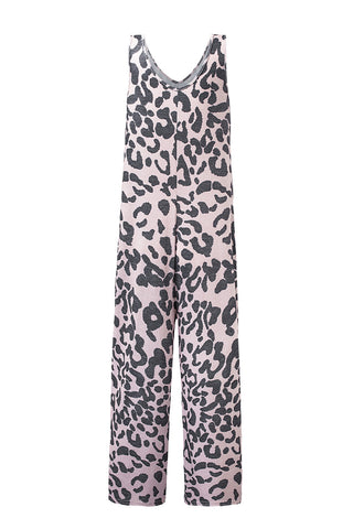 Leopard Knit Jumpsuit