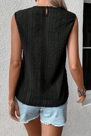 Spring Romance Lace Top - Black