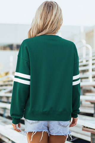 Varsity Style Sweatshirt - Green