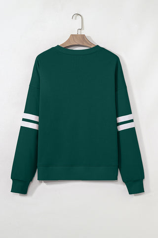 Varsity Style Sweatshirt - Green