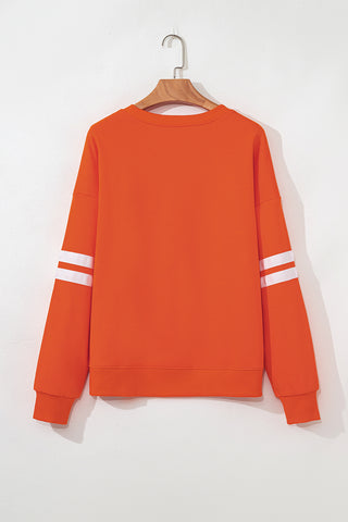 Varsity Style Sweatshirt - Orange