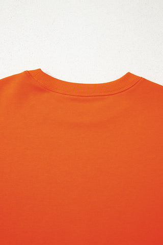 Varsity Style Sweatshirt - Orange