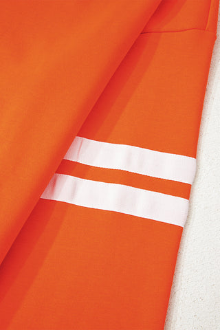 Varsity Style Sweatshirt - Orange