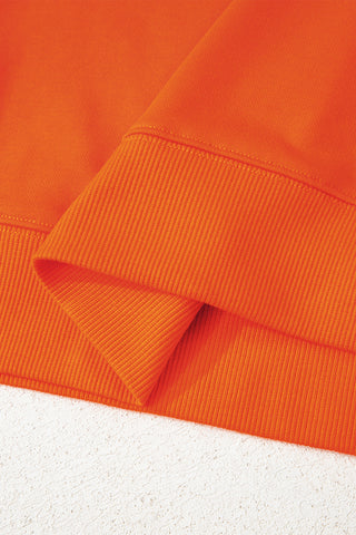 Varsity Style Sweatshirt - Orange