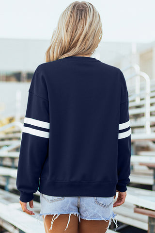 Varsity Style Sweatshirt - Navy