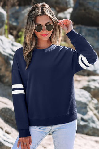 Varsity Style Sweatshirt - Navy