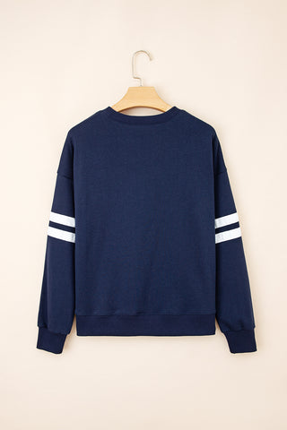 Varsity Style Sweatshirt - Navy